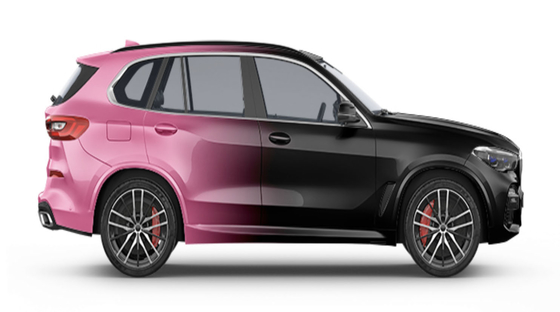 GMT Printable Vinyl Gradient in pink and black Digital Print Car Wrap Vinyl DIY Customized Design Substitute to MPI 1105