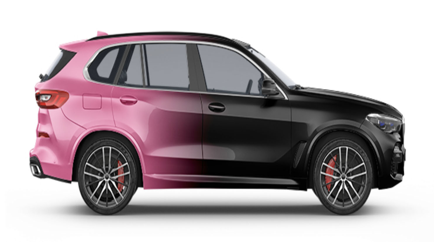 GMT Printable Vinyl Gradient in pink and black Digital Print Car Wrap Vinyl DIY Customized Design Substitute to MPI 1105
