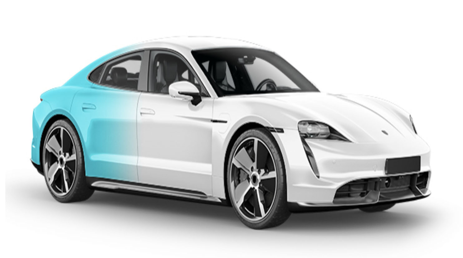 GMT Printable Vinyl Gredient in Cambridge blue and white Digital Print Polymeric PVC 160g Substitute to MPI 1105